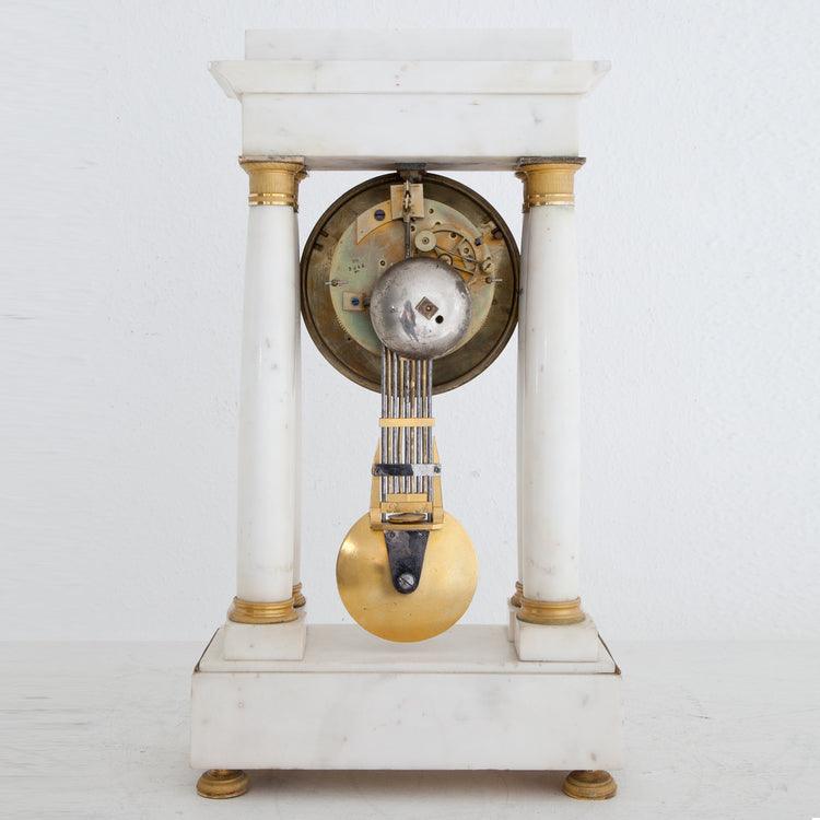 Charles X Mantle Clock, sig. Jeannest, Paris ca. 1830 - Ehrl Fine Art & Antiques