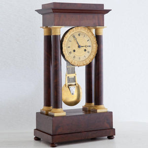 Empire Portal Clock, France, Early 19th century - Ehrl Fine Art & Antiques