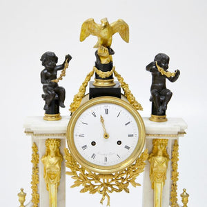 Louis Seize Portal Pendule, Paris Late 18th Century - Ehrl Fine Art & Antiques