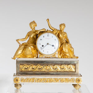 Pendule Clock “Studying the Tablets of the Law”, France, Paris circa 1770/80 - Ehrl Fine Art & Antiques