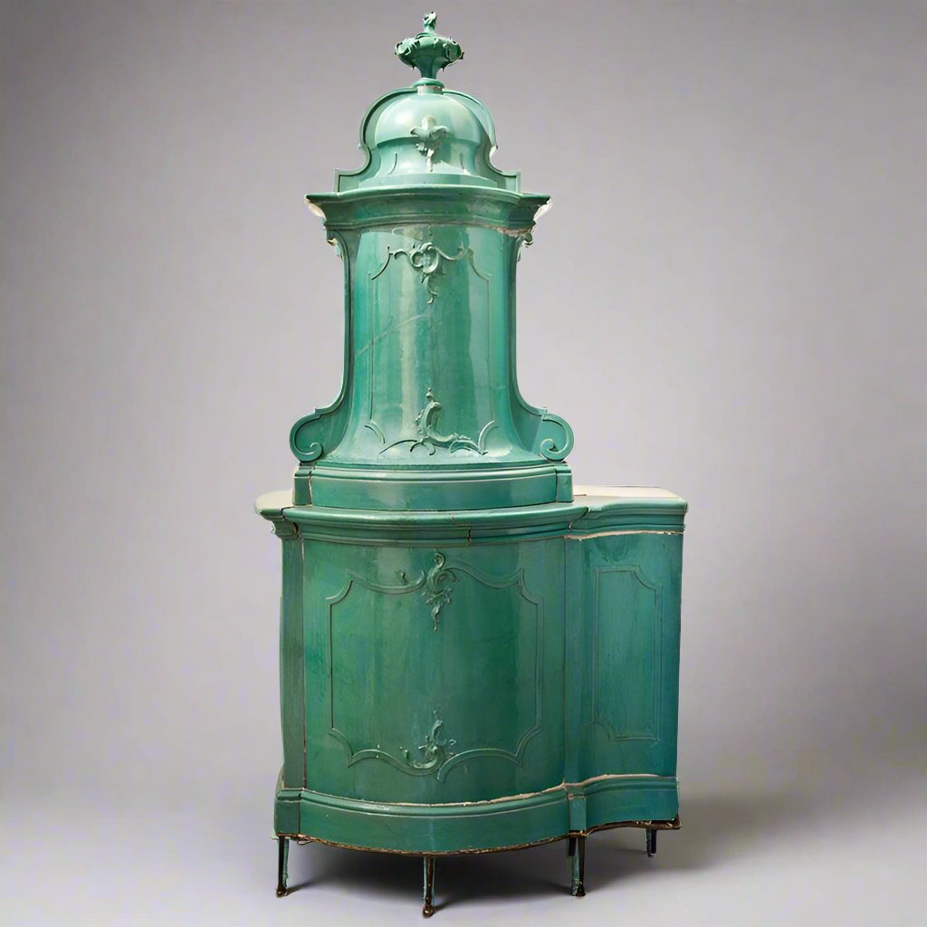Rococo Ceramic Stove, Würzburg-Germany c. 1750 - Ehrl Fine Art & Antiques