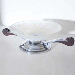 Art Deco Glass Bowl, 1940s - Ehrl Fine Art & Antiques
