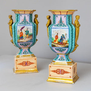Pair of amphorae, around 1830 - Ehrl Fine Art & Antiques