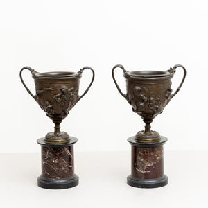 Bronze Tazzas after a Pompeian Antique, Italy 19th Century - Ehrl Fine Art & Antiques
