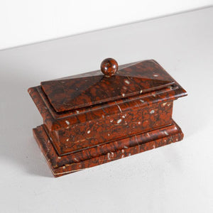 Marble Case with Inkwell, Italy 2nd Half 19th Century - Ehrl Fine Art & Antiques