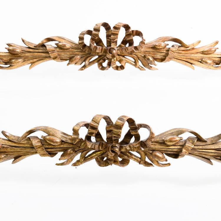 Giltwood Curtain Rods, Italy 19th Century - Ehrl Fine Art & Antiques