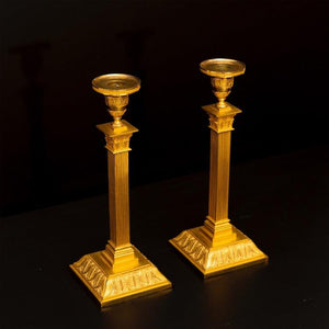 Pair of Candlesticks, Empire, Sweden, early 19th century - Ehrl Fine Art & Antiques