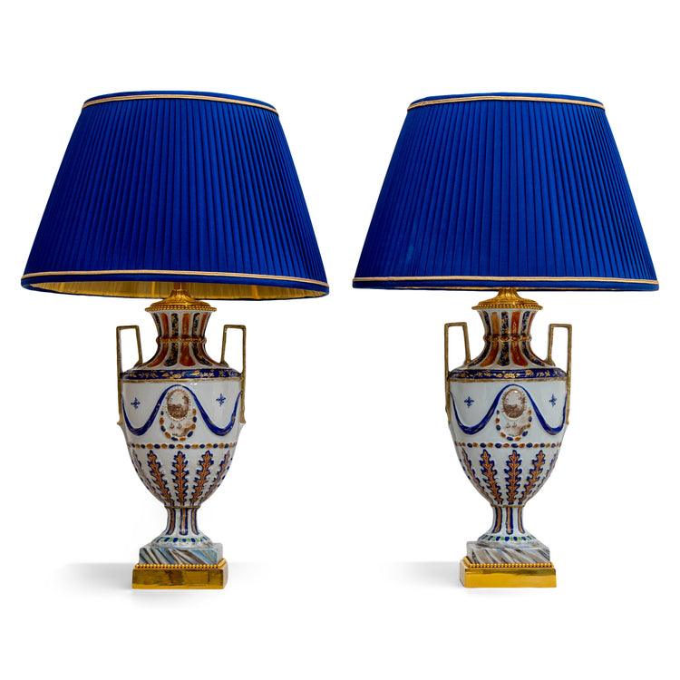 Table lamps with porcelain bases, Chinese Export, 1st Half 19th Century - Ehrl Fine Art & Antiques
