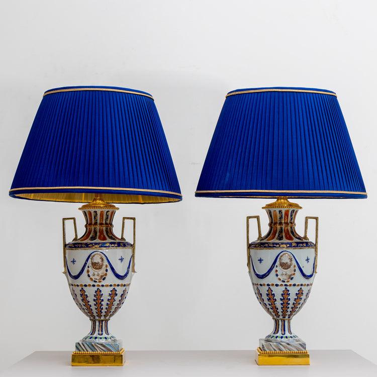 Table lamps with porcelain bases, Chinese Export, 1st Half 19th Century - Ehrl Fine Art & Antiques