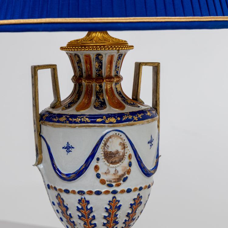 Table lamps with porcelain bases, Chinese Export, 1st Half 19th Century - Ehrl Fine Art & Antiques