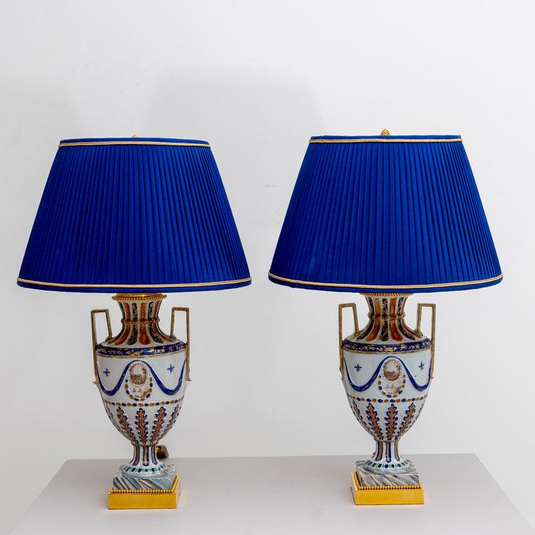 Table lamps with porcelain bases, Chinese Export, 1st Half 19th Century - Ehrl Fine Art & Antiques