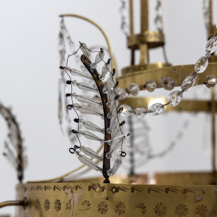 Crystal Chandelier, Sweden around 1800 - Ehrl Fine Art & Antiques