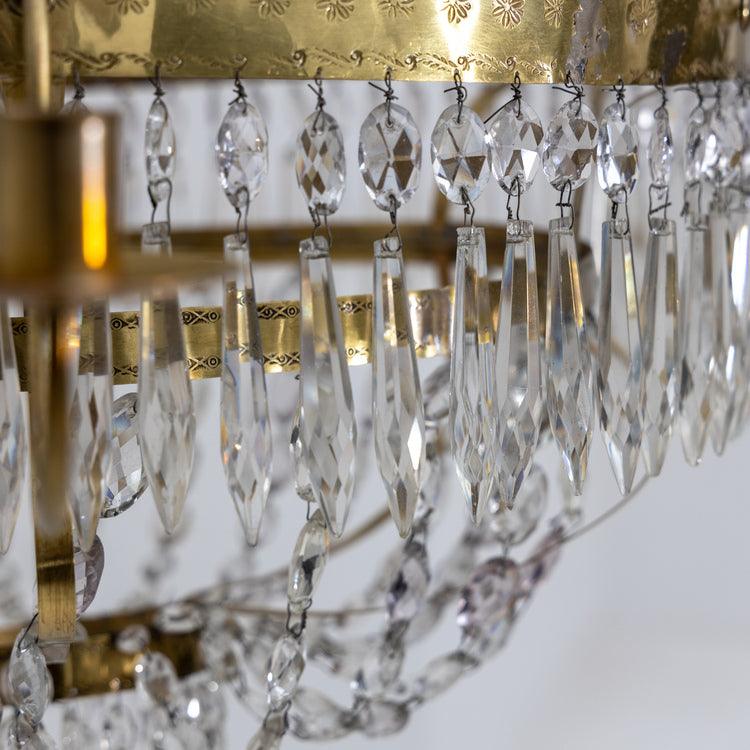 Crystal Chandelier, Sweden around 1800 - Ehrl Fine Art & Antiques