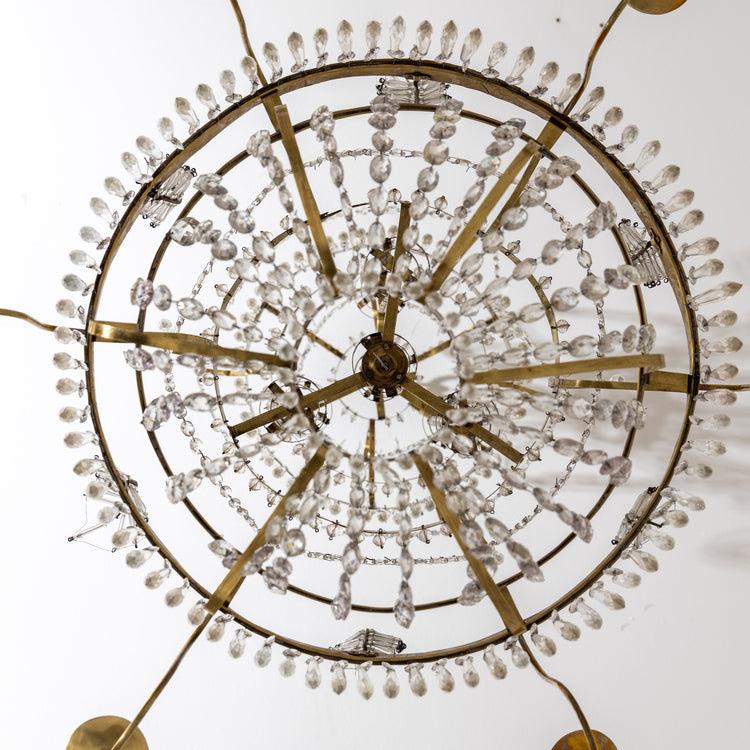 Crystal Chandelier, Sweden around 1800 - Ehrl Fine Art & Antiques