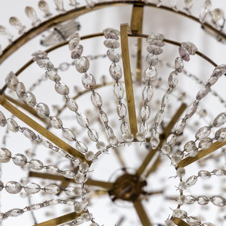 Crystal Chandelier, Sweden around 1800 - Ehrl Fine Art & Antiques