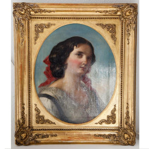 Friedrich Schilcher, Biedermeier Portrait of a young Woman, Vienna 19th Century - Ehrl Fine Art & Antiques