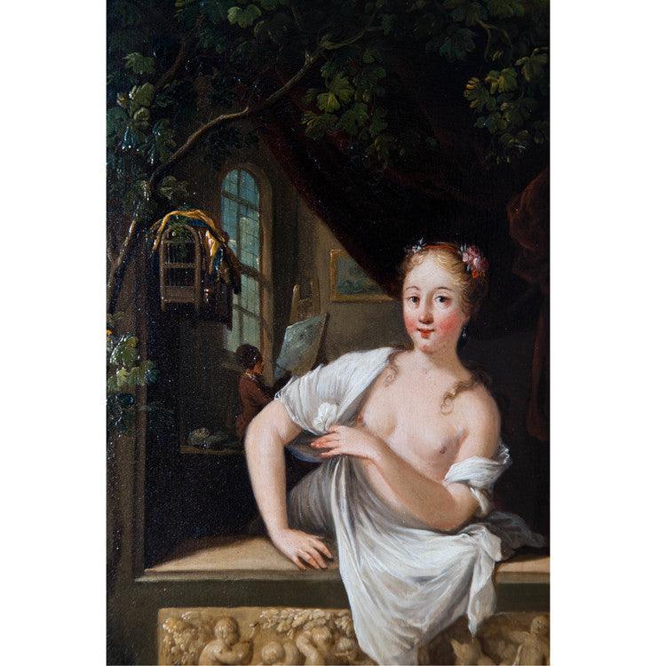 C.W.E. Dietrich gen. Dietricy (attr.), Pendant Window Paintings, 18th Century - Ehrl Fine Art & Antiques
