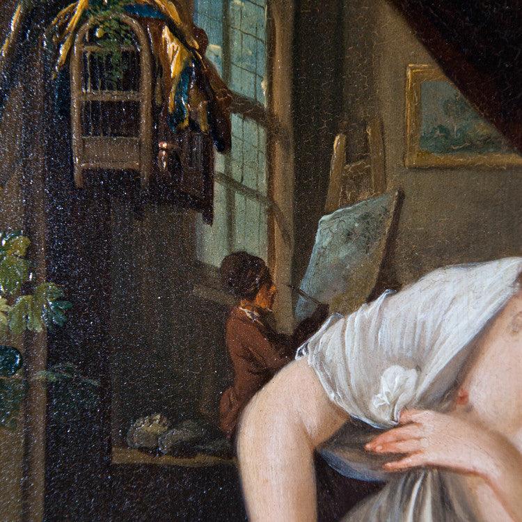 C.W.E. Dietrich gen. Dietricy (attr.), Pendant Window Paintings, 18th Century - Ehrl Fine Art & Antiques
