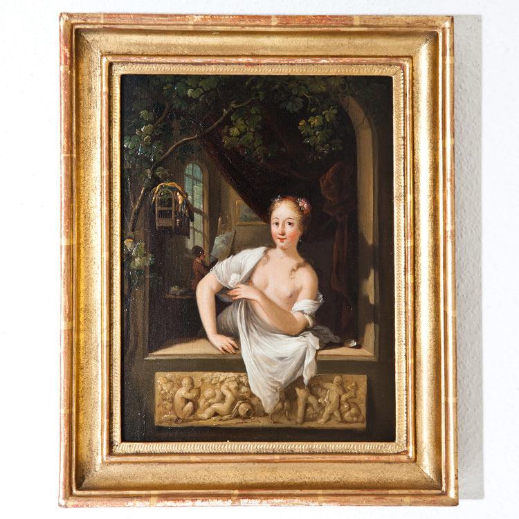 C.W.E. Dietrich gen. Dietricy (attr.), Pendant Window Paintings, 18th Century - Ehrl Fine Art & Antiques