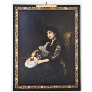 Portrait of a Young Lady, Late 19th Century - Ehrl Fine Art & Antiques