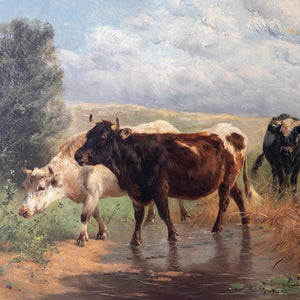 Henry Schouten (1857-1927), Three Cows - Ehrl Fine Art & Antiques
