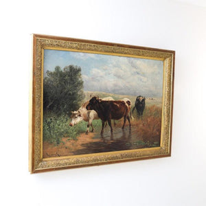 Henry Schouten (1857-1927), Three Cows - Ehrl Fine Art & Antiques