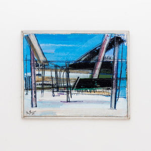 Josef Steiner (1899-1977), Abstract industrial landscape, dated 1968 - Ehrl Fine Art & Antiques