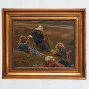 Fritz Syberg (1862-1939), Family in the Dunes, 1907. - Ehrl Fine Art & Antiques