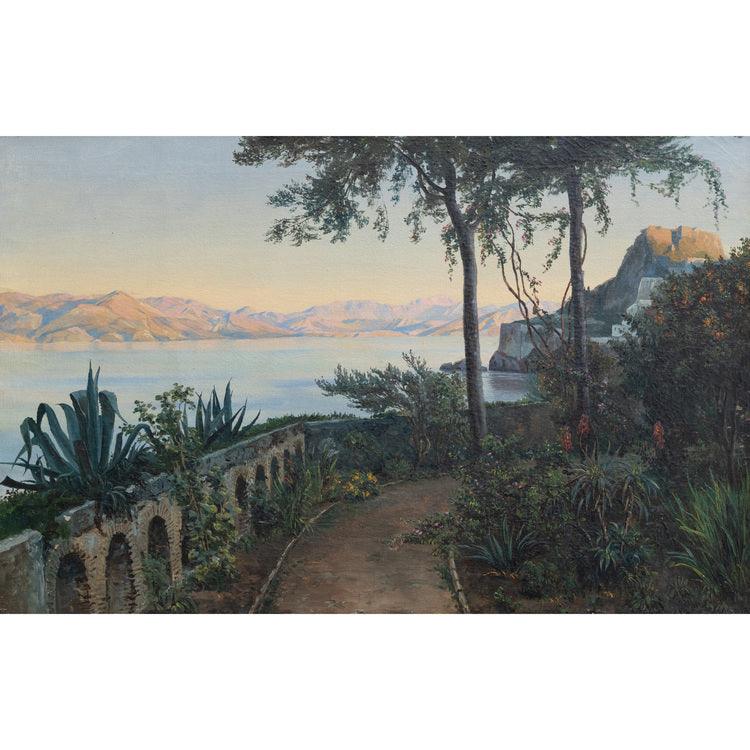 Thorald Laessöe (1816-1876), The bay of Naples. - Ehrl Fine Art & Antiques