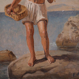 Constantin Hansen (1804-1880), Italian Fishing boy, 1838. - Ehrl Fine Art & Antiques