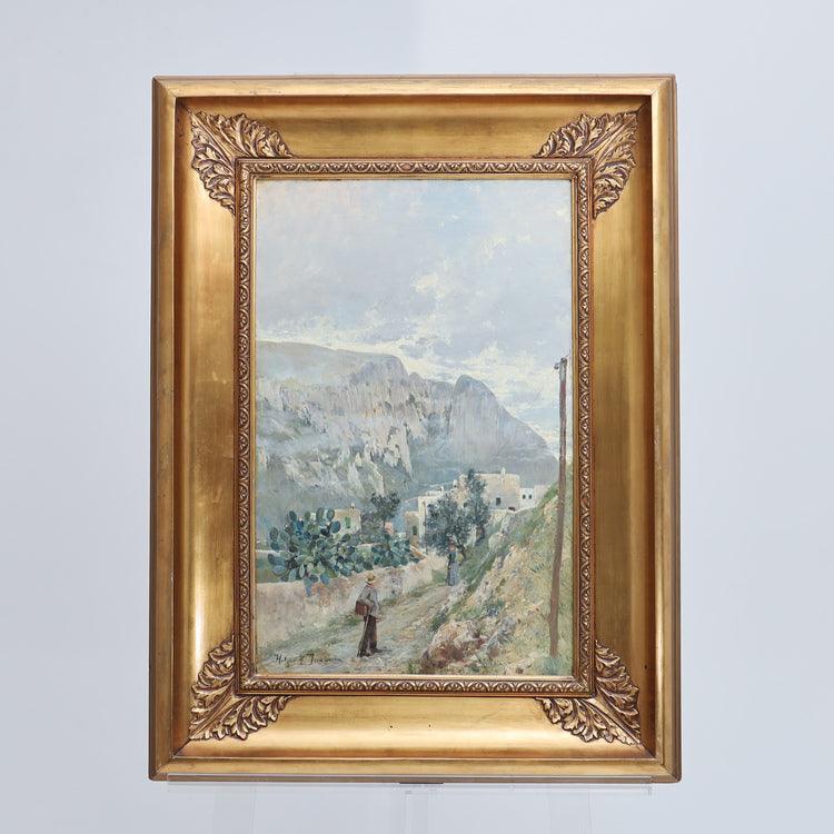Holger Hvitfeldt Jerichau (1861-1900), Italian landscape. - Ehrl Fine Art & Antiques