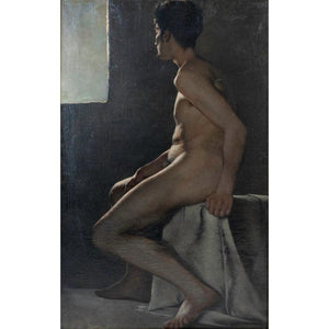 Paul Anton Kaulbach (1864 Hanover - 1930 Berlin) Male Nude - Ehrl Fine Art & Antiques
