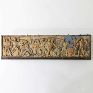 Terracotta relief, Ulysses kills the suitors, attr. to H. W. Bissen, Denmark 19th Century - Ehrl Fine Art & Antiques