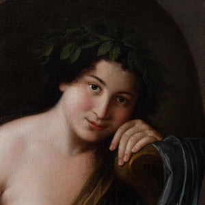 Young Woman as Muse, J. L. Blanchard, Rome 1788 - Ehrl Fine Art & Antiques