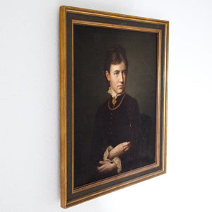 Portrait of a Woman, Mid-19th Century - Ehrl Fine Art & Antiques