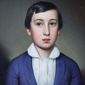 Biedermeier Portrait of a Boy, sig. Müller, dated 1850 - Ehrl Fine Art & Antiques