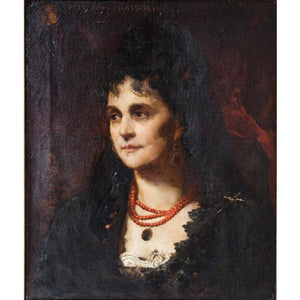 Paulus Merwart, Dona Sol di Alcantâra, dat. 1853 - Ehrl Fine Art & Antiques