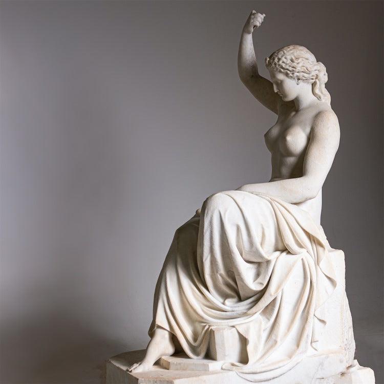 Neoclassical Marble Sculpture of Eirene, Italy, 1st Half 19th Century - Ehrl Fine Art & Antiques