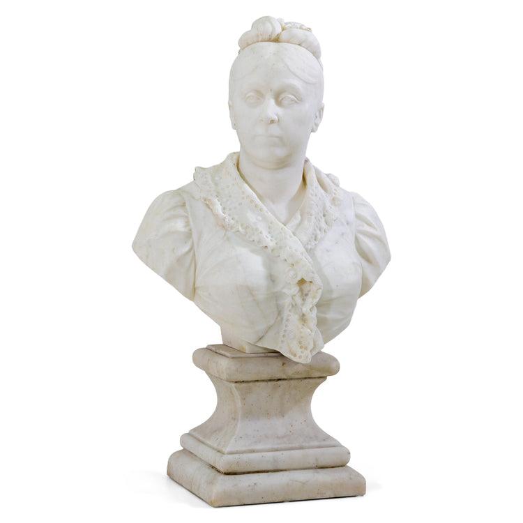 Marble bust of a Lady, Italy19th Century - Ehrl Fine Art & Antiques