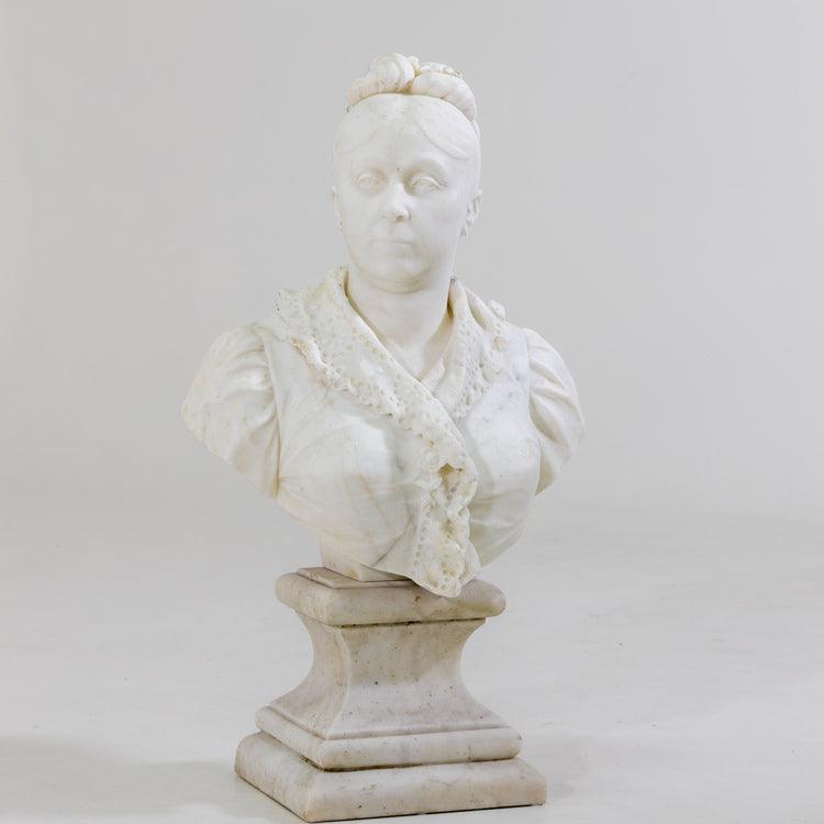 Marble bust of a Lady, Italy19th Century - Ehrl Fine Art & Antiques