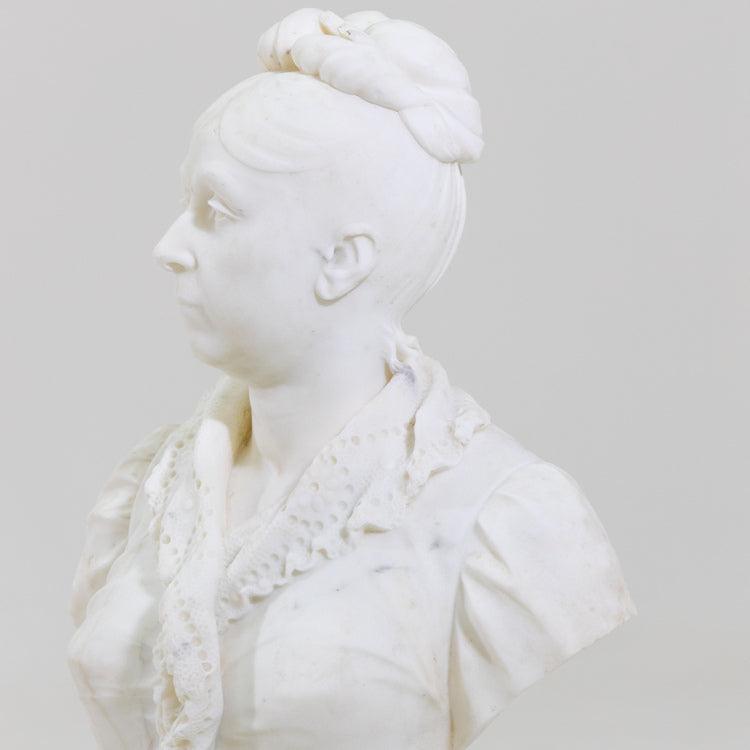 Marble bust of a Lady, Italy19th Century - Ehrl Fine Art & Antiques