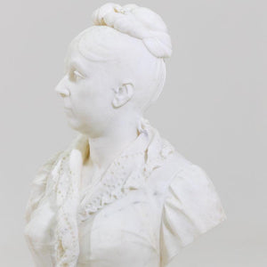 Marble bust of a Lady, Italy19th Century - Ehrl Fine Art & Antiques