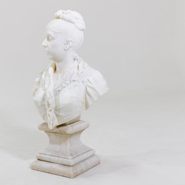 Marble bust of a Lady, Italy19th Century - Ehrl Fine Art & Antiques