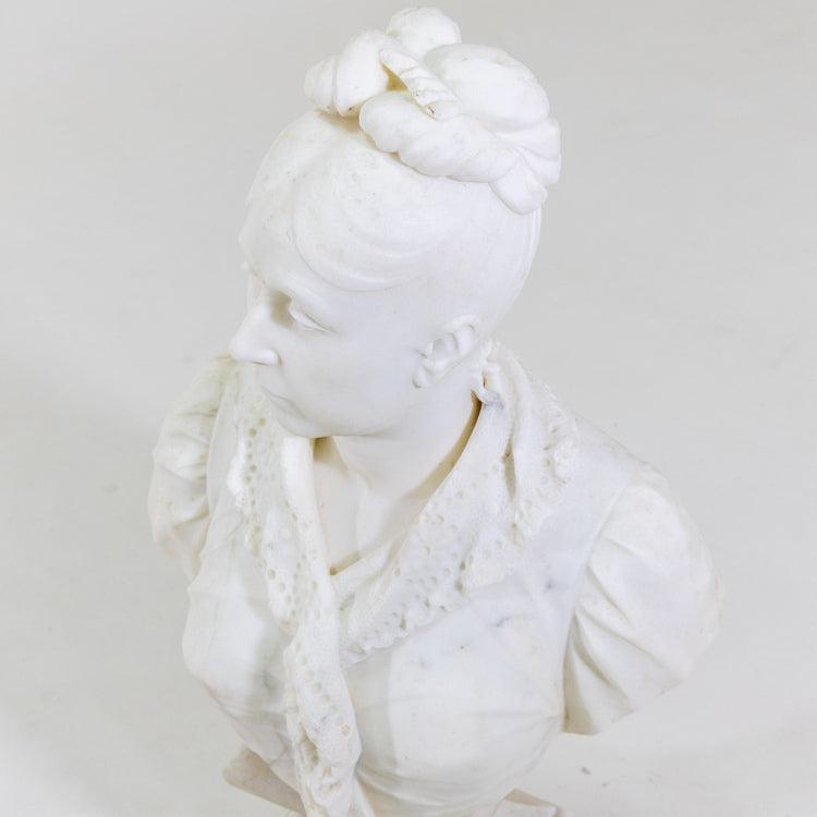 Marble bust of a Lady, Italy19th Century - Ehrl Fine Art & Antiques