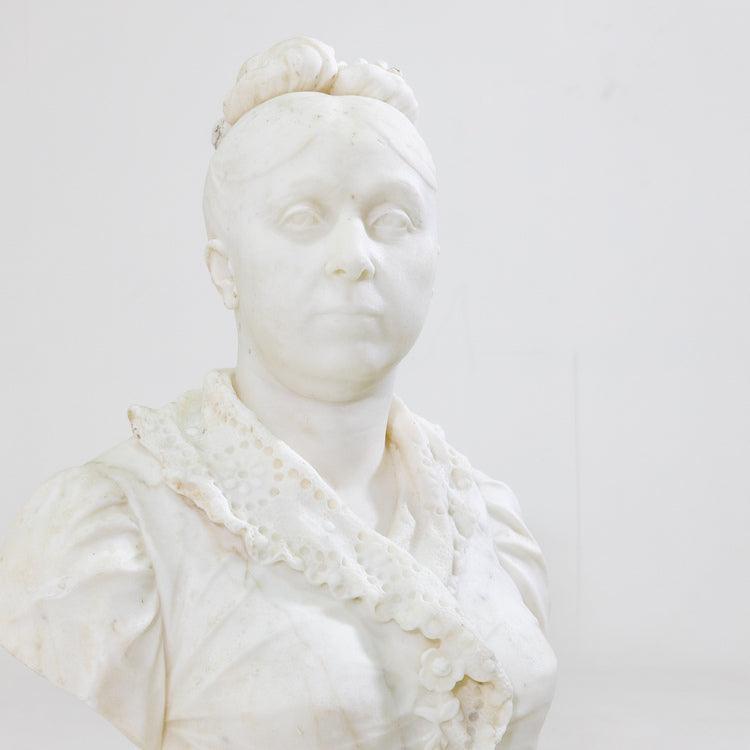 Marble bust of a Lady, Italy19th Century - Ehrl Fine Art & Antiques