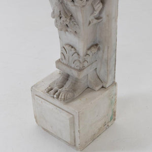 Satyr as a Mantel Piece Pilaster, Italy 19th Century - Ehrl Fine Art & Antiques
