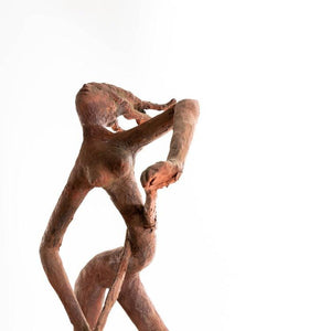 Terracotta bozzetto, dancing woman nude - Ehrl Fine Art & Antiques
