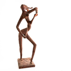 Terracotta bozzetto, dancing woman nude - Ehrl Fine Art & Antiques