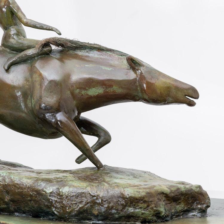 Bronze modernist plaster sculpture, probably France mid-20th century - Ehrl Fine Art & Antiques