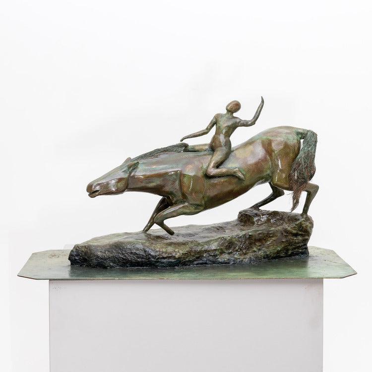 Bronze modernist plaster sculpture, probably France mid-20th century - Ehrl Fine Art & Antiques